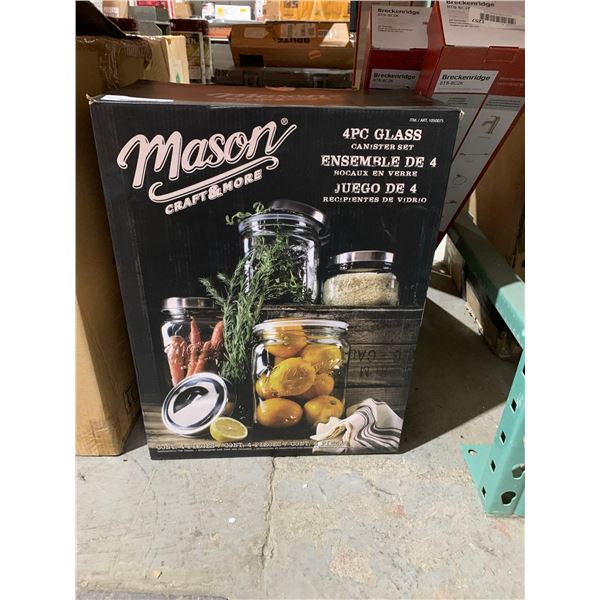 Mason Craft & More 4pc Glass Canister Set