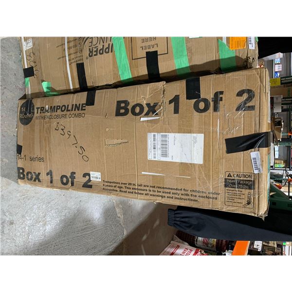 Skywalker Trampolines 14-ft Round Blue Backyard Trampoline - Enclosure Included Model SWOP14BBWS 14'