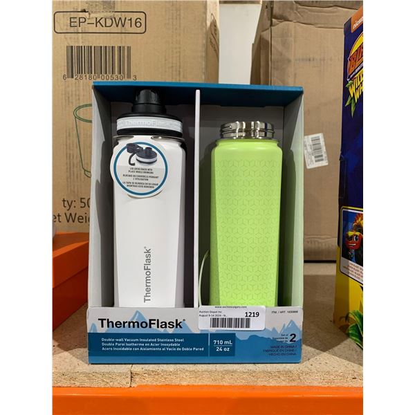 ThermoFlask Set of 2 Insulated Water Bottles