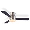 Image 1 : NOMA Hayden 3-Reversible Blade 6-Speed Ceiling Fan with Dimmable LED & Remote, 44-in, Brushed Nickel