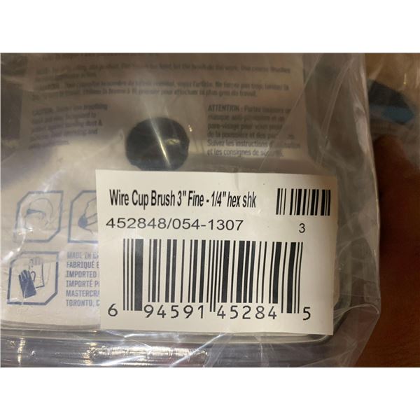 Mastercraft Fine Wire Brush 1/4"  3" Lot of 3