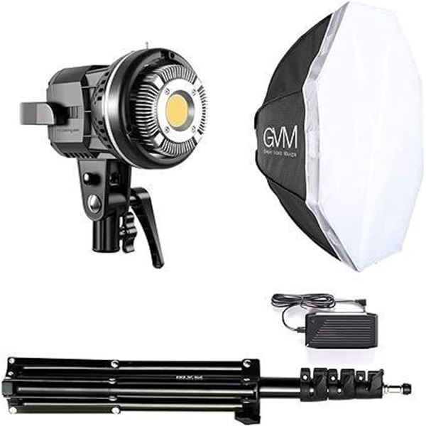 GVM LED Video Light w/APP Control, Photography Studio Lighting Kit, 22" Softbox Lighting Kit with Bo