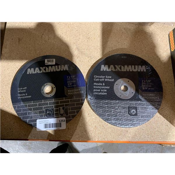 Maximum Cut-Off Wheel 7 x 1/8" Masonry / Concrete x's 2