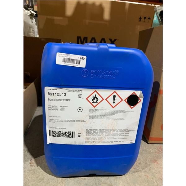 Big Red Concentrate Drink Mix 18.93L