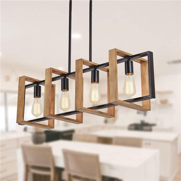 Dining Room Light Fixture Farmhouse Pendant Lights Kitchen Island Rustic Kitchen Light Fixtures 4 Li
