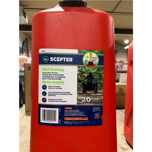 Scepter 20L Self Venting Gas Can