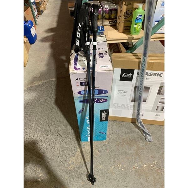 Scott 540 Black Fiberglass Ski Pole Set