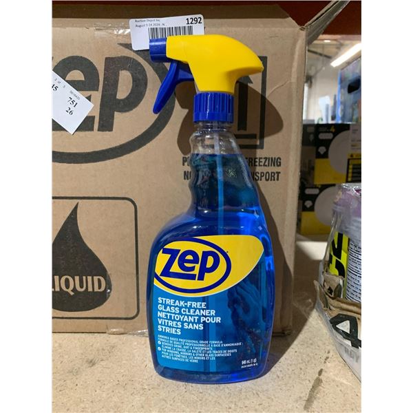 ZEP Streak Free Glass Cleaner 12x946ml