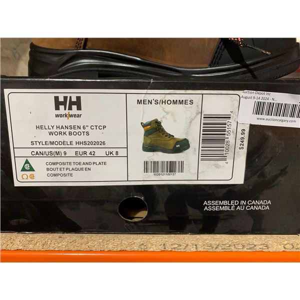 Helly Hanson 6" CTCP Work Boots  - Men's Size 9