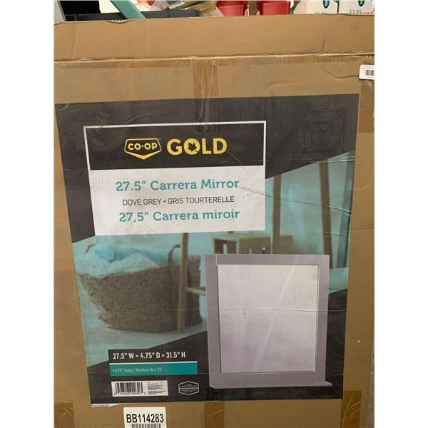 Co-op Gold 27.5" Carrera Mirror  - Dove Grey