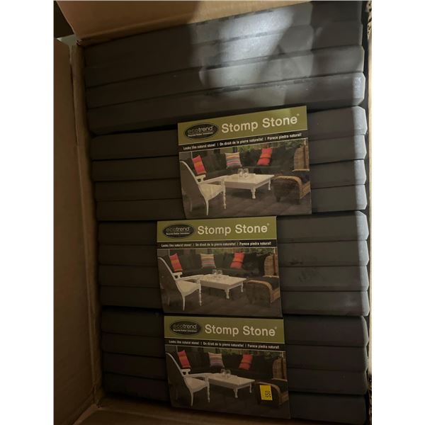 National Stomp Stone Outdoor Garden Tiles 16pc - 12x12" tiles