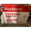 Image 2 : Homebase Pedestal Fan - 16" - 3 Speed Settings