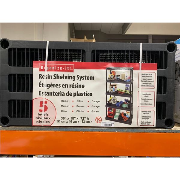 Organize It Resin Shelving System  36x18x72"