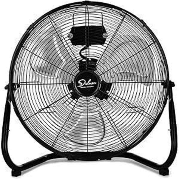 Cool Works 18" Metal High Velocity Floor Fan - Stock Photo Not Exact