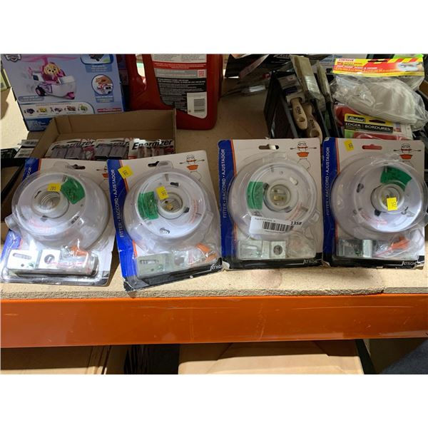 Lot of 4 Globe Light Ceiling Fixtures