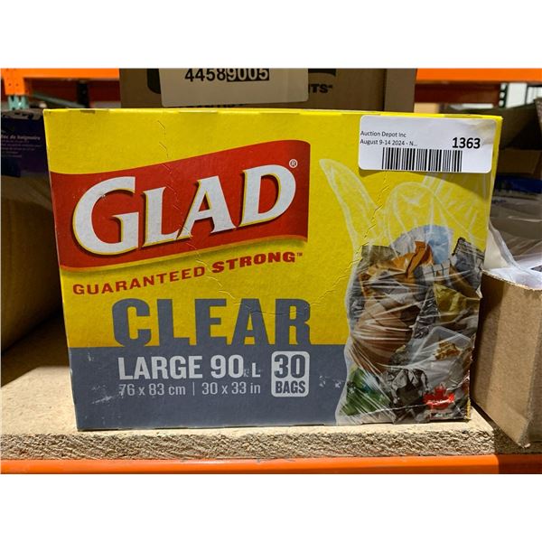 Glad Clear Large 90 L Garbage Bags