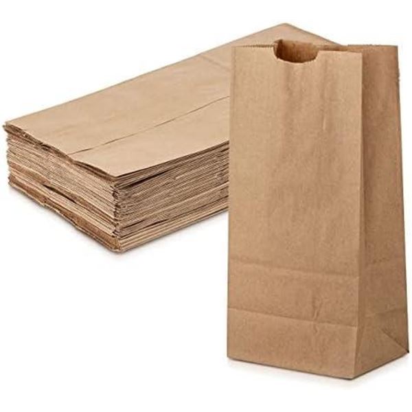 500 Count 12x7x17" Brown Paper Bags