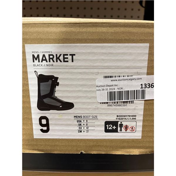 BOA K2  Men's Market Snowboard Boots - Size 9