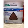 Image 2 : Mastercraft 3 5/8" Triangular Hook & Loop Detailing Sandpaper 100 Medium 15pk x 2