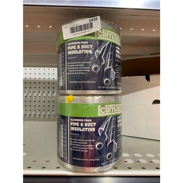 Climalock Aluminum Foam Pipe & Duct Insulation x's 2