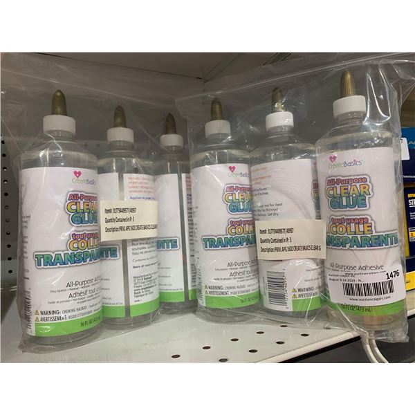 CreateBasics All-Purpose Clear Glue 473ml x 6