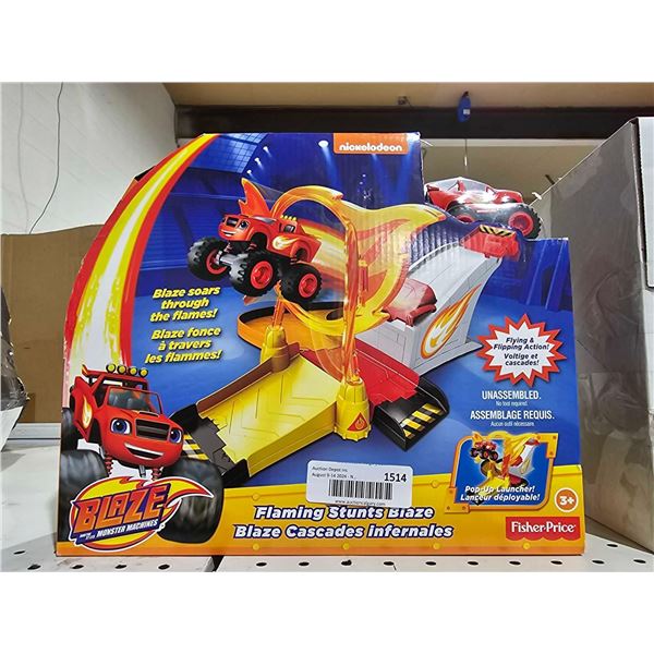Fisher Price Flaming Stunts Blaze Playset