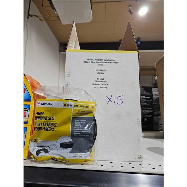 Climaloc Foam Window Seal 15x 17" Strips