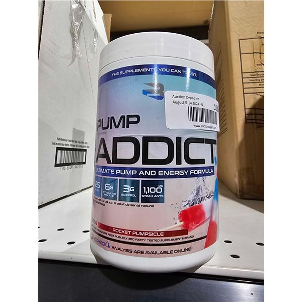 Pump Addict Energy Drink Powder - Rocket Pumpcicle Flavor  550g