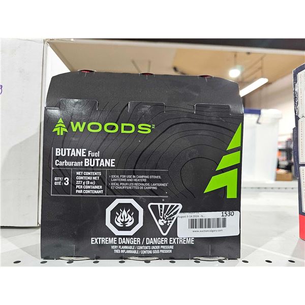 Woods Butane Fuel 3x277g