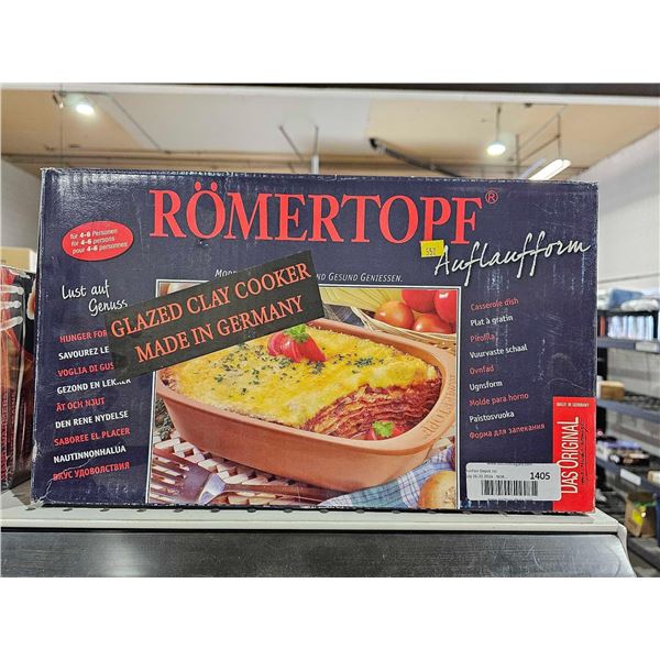 Romertopf Glazed Clay Cooker Casserole Dish