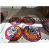 Image 2 : Lot of 4 Norton Red Heat 5" Flap Discs