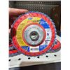 Image 2 : Lot of 4 Norton Red Heat 5" Flap Discs