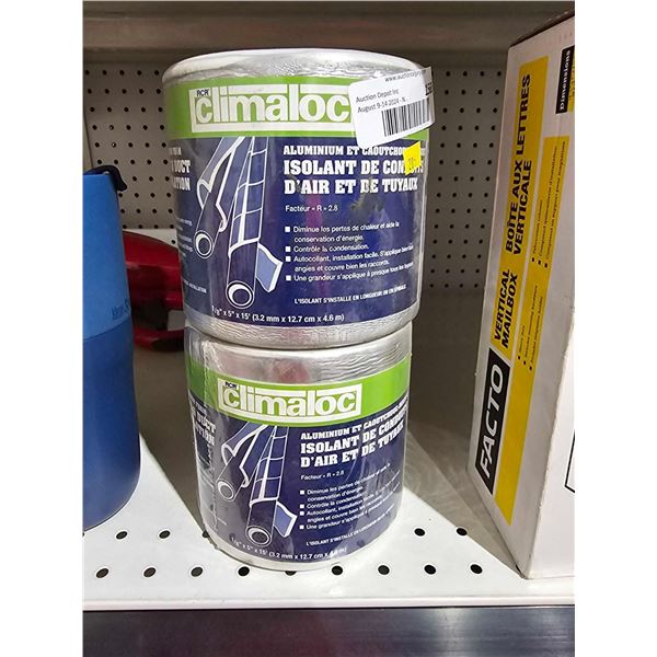 Climaloc Pipe & Duct Insulation Roll 2x 5"x15'