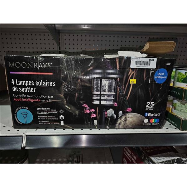 Moonrays Set of 4 Solar Stake Lights