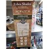Image 2 : Zebra Shades Cordless 34x72" Window Blinds - Grey