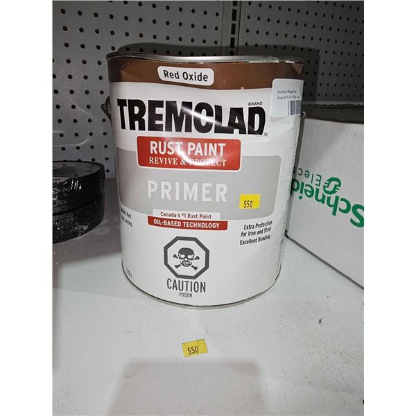 Tremclad red Oxide Rust Paint  Primer 3.78L