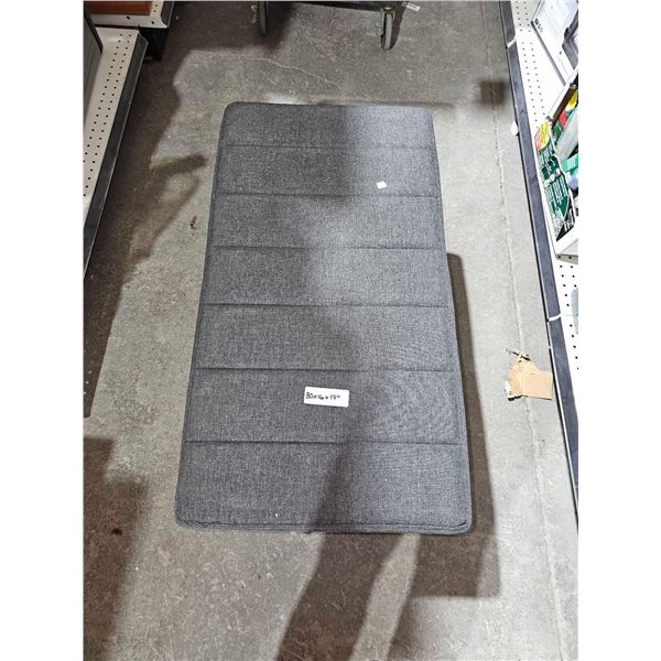 30x16x17" Folding Storage Ottoman - Grey