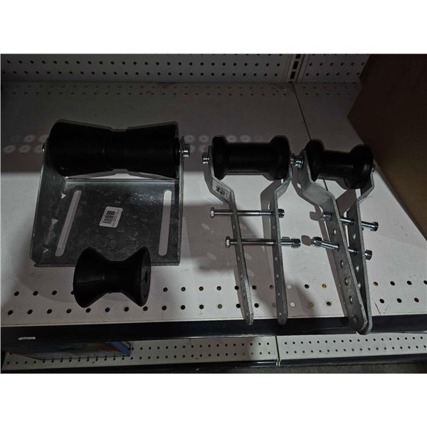 Lot of Assorted Boat Loading Pulley &  Rollers