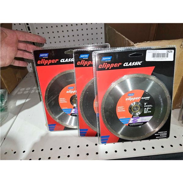 Norton Clipper Classic 7" Cutting Disc - Lot of 3