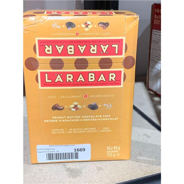 Larabar Peanut Butter Chocolate Chip Granola Bars 16x45g