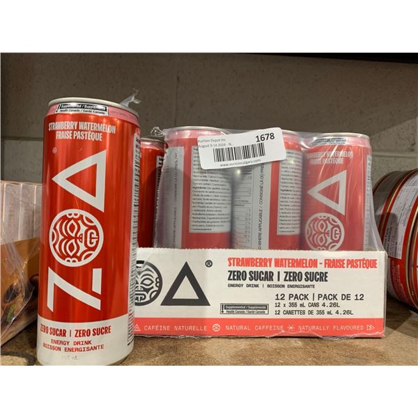 Zoa Strawberry Watermelon Energy Drink (12 x 355ml)