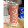 Image 3 : Zoa Zero Sugar, White Peach Energy Drink (12 x 355ml)