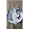 Image 1 : BLUE AND WHITE DRAGON AND PHOENIX PLATE