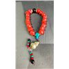Image 2 : SINO- TIBETAN CORAL BEADS PRAYER BRACELET