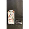 Image 5 : HAND PAINTED DRAGON AND BIRD MOTIF VASE ON STAND APPROX 11.5"