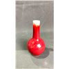 Image 2 : RED LONG NECK VASE APPROX 5"