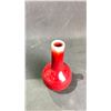 Image 3 : RED LONG NECK VASE APPROX 5"