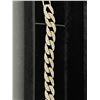 Image 2 : 14K GOLD PLATED 12.0MM ICED OUT CUBAN LINK BRACELET LINK BRACELET - 8" LONG