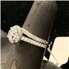 Image 2 : CUBIC ZIRCONIA ENGAGEMENT RING SET SIZE 6