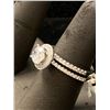 Image 2 : CUBIC ZIRCONIA ENGAGEMENT RING SET SIZE 6.25